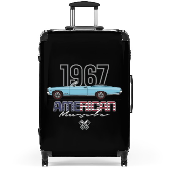 American Light Blue Convertible Suitcases