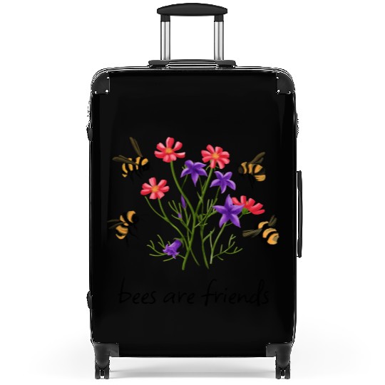 Bees Are Friends Bees And Wildflowers Suitcases