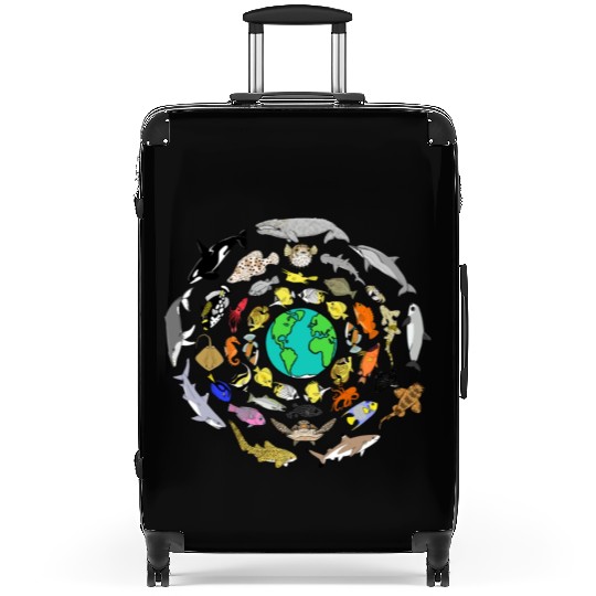 World Oceans Day Sea Life Suitcases