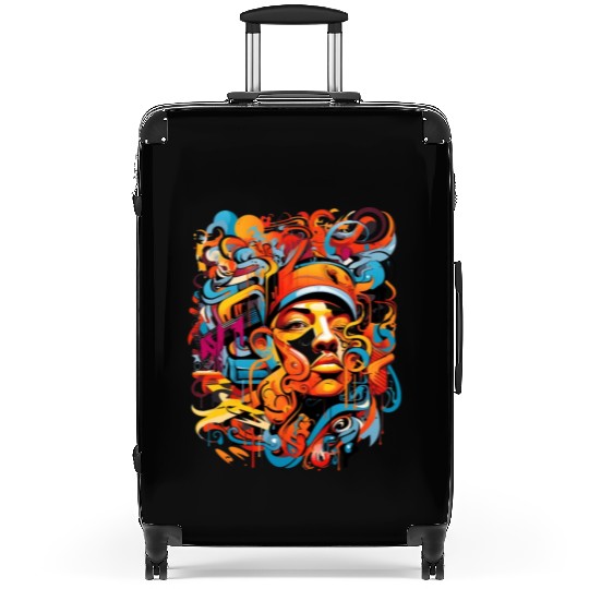 Music, hip-hop, rap, rapper, sound, gift. Suitcases