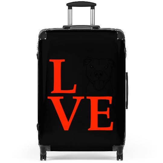 Pit Bull Love Pittie Love Suitcases