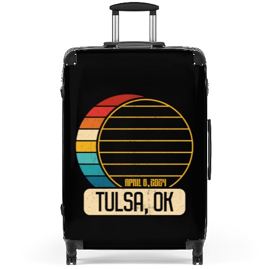 Total Solar Eclipse Oklahoma Tulsa April 28 2024Tu Suitcases