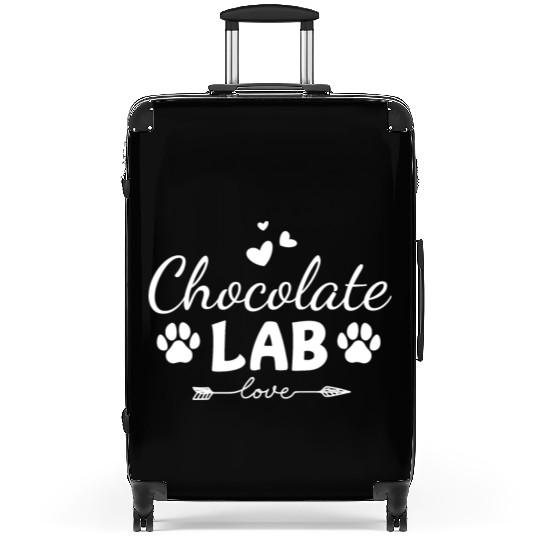 Chocolate Lab Love Suitcases