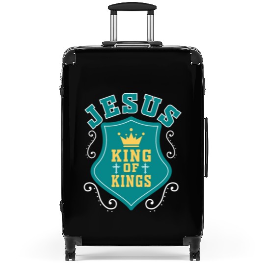 Love Jesus King Of Kings Christian Christmas Suitcases