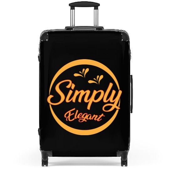 Simply Elegant Typography Suitcases Design