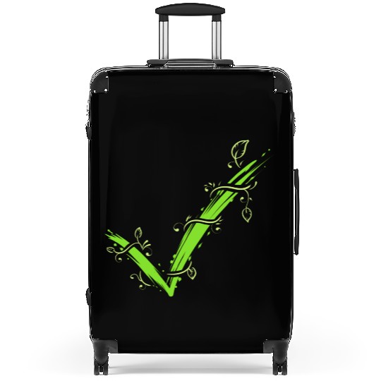 Green Hook For Yes To Vegetarianism And Veganism Suitcases
