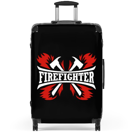 Fire Fighter Fireman Volunteer Rescue Firefighter Suitcases