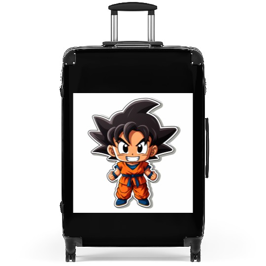 Goku Sticker Happy Bold Colors art toy style Suitcases
