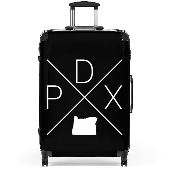 Portland Cross White Portland Oregon Suitcases