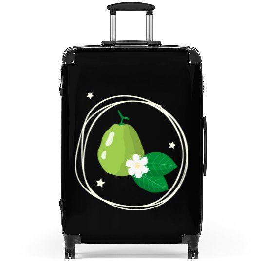Guava With Flower And Leaves Suitcases