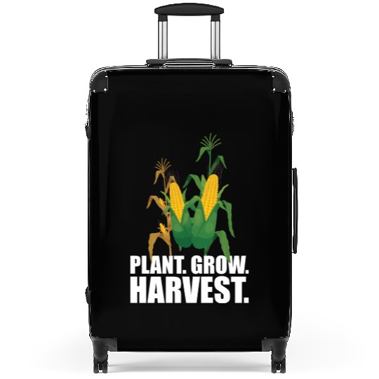 Corn Farmer Plant Grow Harvest Suitcases