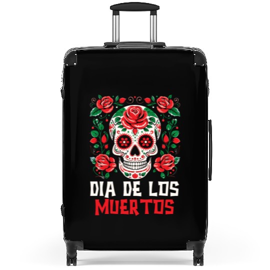 Dia De Los Muertos Sugar Skull Mexican Holiday Suitcases