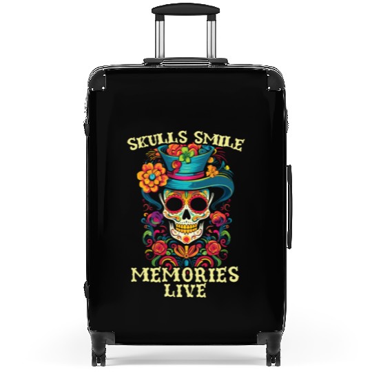 Dia De Los Muertos Sugar Skull Mexican Holiday Suitcases
