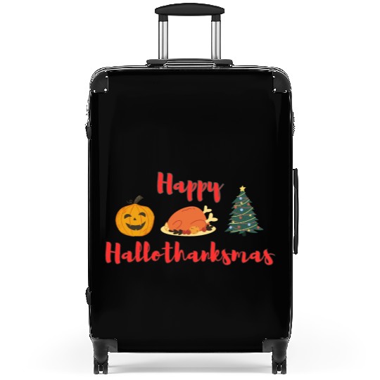 Happy HalloThanksMas Suitcases