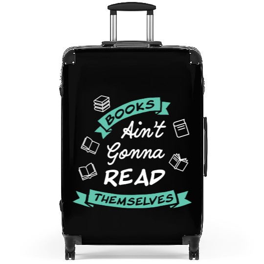 Funny Reading Teacher Bookworm Bookstore Book Suitcases