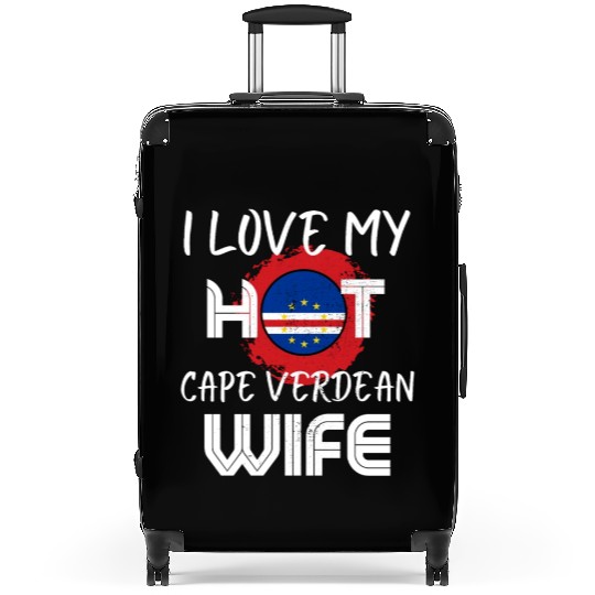 Funny I Love My Hot Cape Verdean Wife Husband Suitcases