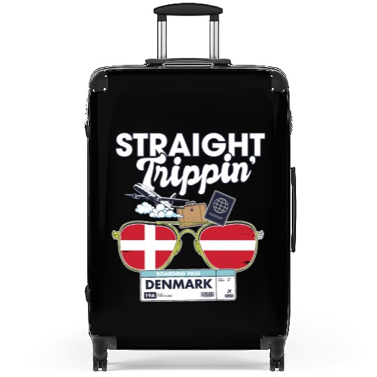 Straight Trippin' Dane Vacation Tour Travel Trip Suitcases
