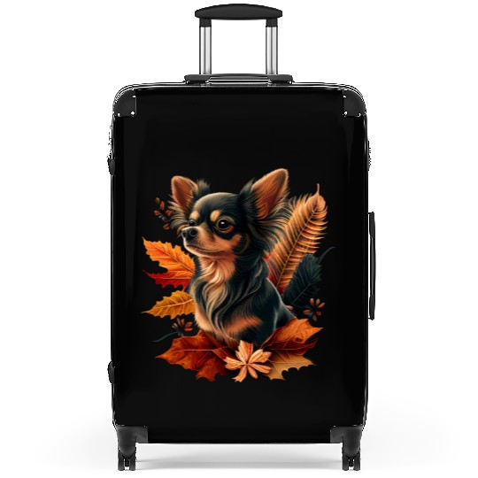 Chihuahua | Thanksgiving Day Farmer Food Autumn Suitcases