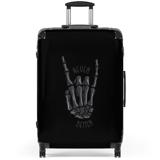 Never better skeleton Suitcases