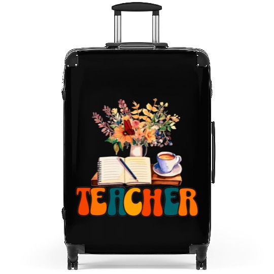 Teacher, Retro Teacher Sublimation, Teacher Suitcases,