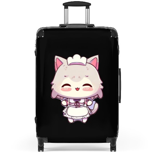 Yuki Kawaii Cat Maid Anime Manga Suitcases