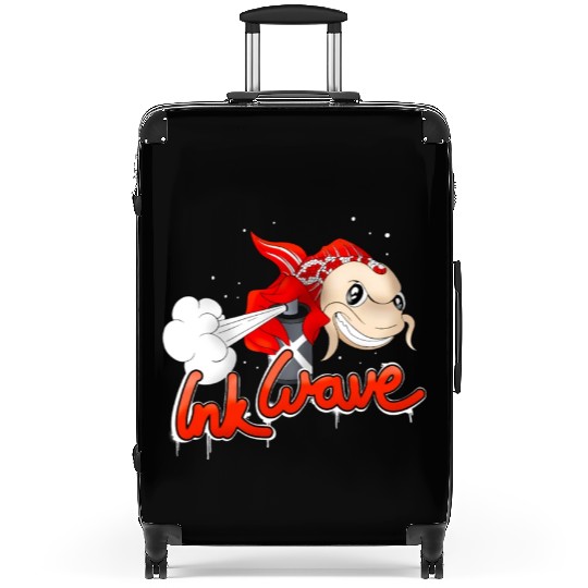 Graffiti Sprayer Koi Fish Street Style Suitcases