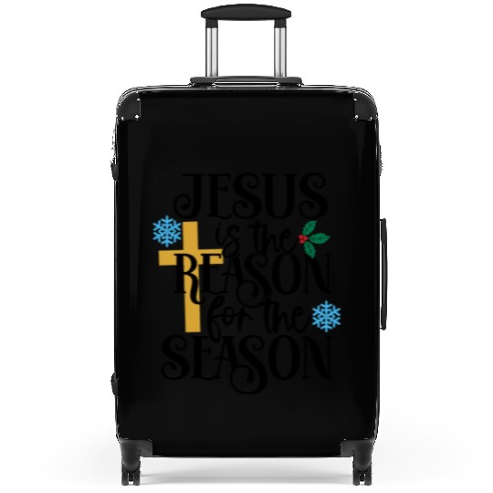 Jesus Is The Reason For The Season Suitcases