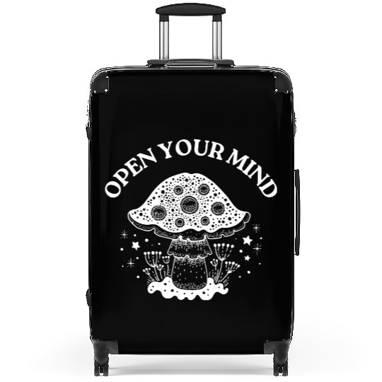 Open Your Mind Funny Psychonaut Mushroom Lover Suitcases