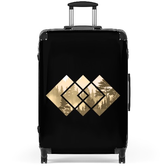 Forest Nature square Minimalism Suitcases
