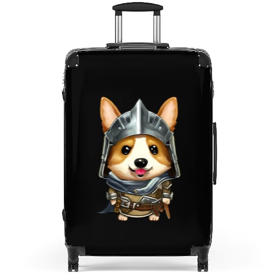 Knight Corgi Suitcases