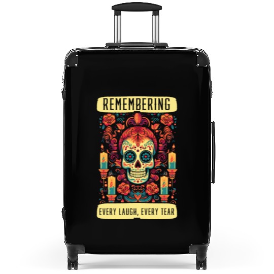 Dia De Los Muertos Sugar Skull Mexican Holiday Suitcases