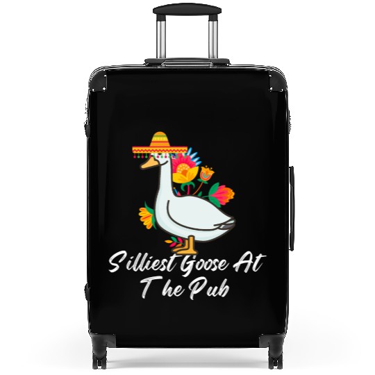 Silliest Goose at the pub cinco de mayo Suitcases