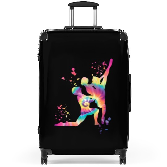 Ballet Dance Couple Woman Ballerina Suitcases