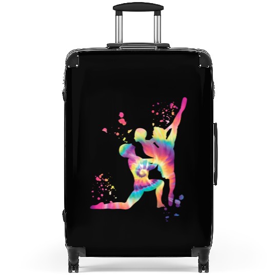 Ballet Dance Couple Woman Ballerina Suitcases