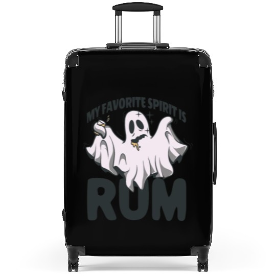 My Favorite Spirit Is Rum Halloween Rum Ghost Suitcases