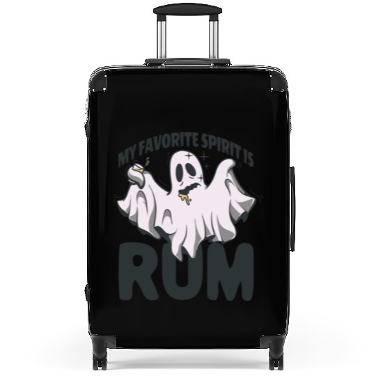 My Favorite Spirit Is Rum Halloween Rum Ghost Suitcases