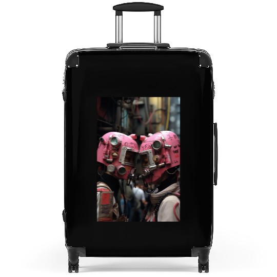 Futuristic Love - Cyberpunk Suitcases