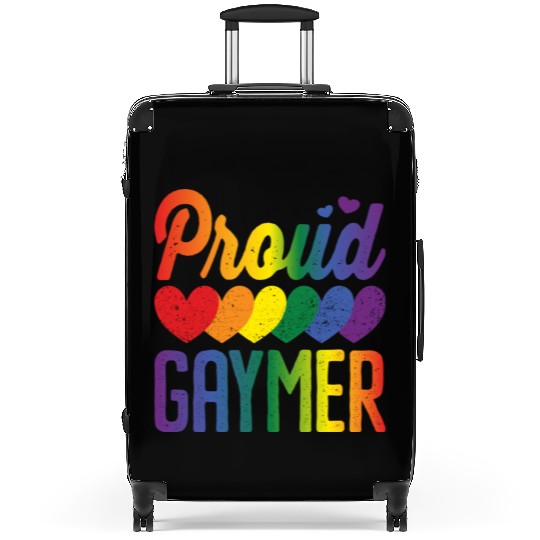 Proud Gaymer Gay Pride Lesbian Rainbow Flag Suitcases
