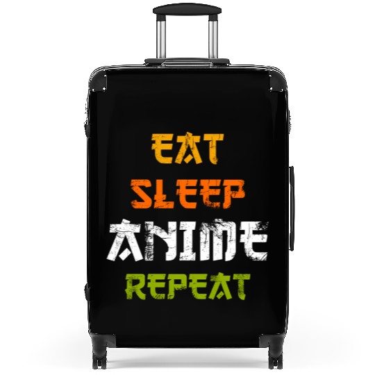 Eat Sleep Anime Repeat Japanese Ga Japan Suitcases