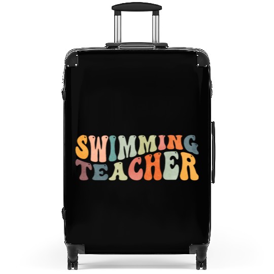 Groovy Swimming Teacher Swimmer Swim Coach Suitcases