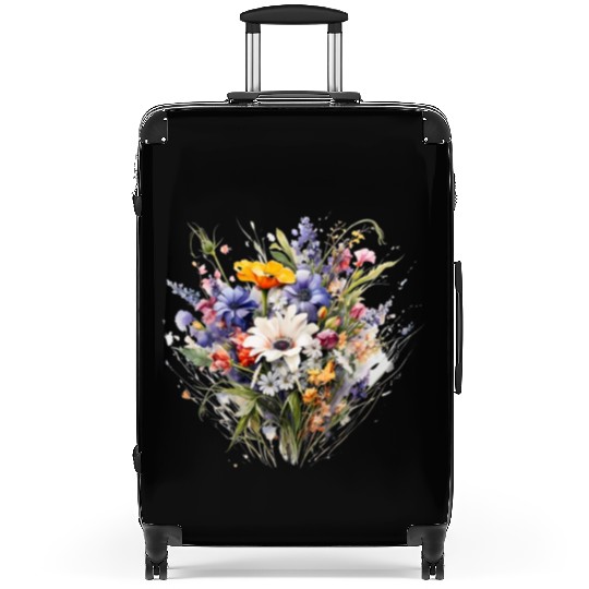 Wild Flowers Botanical Flower Nature Suitcases