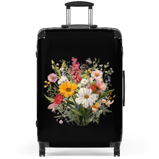 Wild Flowers Botanical Flower Nature Colorfull Suitcases