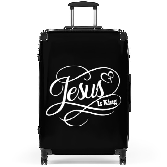 Jesus Is King Love Jesus Christian Christmas Suitcases