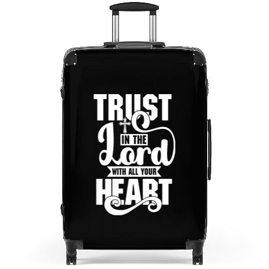 Trust In The Lord Love Jesus Christian Christmas Suitcases