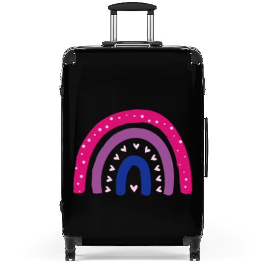 bi rainbow pride bisexual lgbt lgbtq+ csd Suitcases