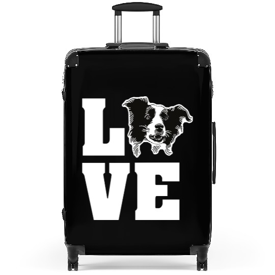 Border Collie Love Suitcases