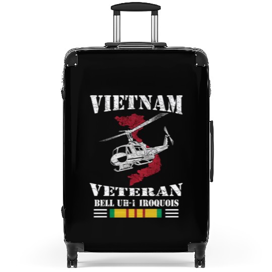 UH1 Vietnam Veteran Suitcases
