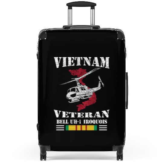 UH1 Vietnam Veteran Suitcases