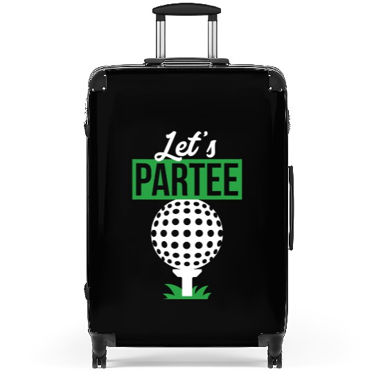 Gift for Golfer and Golf Lover Let s Par Suitcases Funny