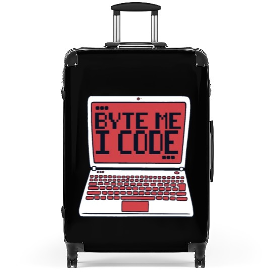 Byte Me I Code Coder Engineer Full Stack Software Suitcases